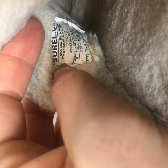 Sorel Suede Shearling Nakiska Slide Slipper 6 - Picture 8 of 8